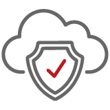 <em>100%</em> of ICT systems will have a quantum-safe capacity or the capacity to migrate to quantum-safe solutions
cloud computing icon security